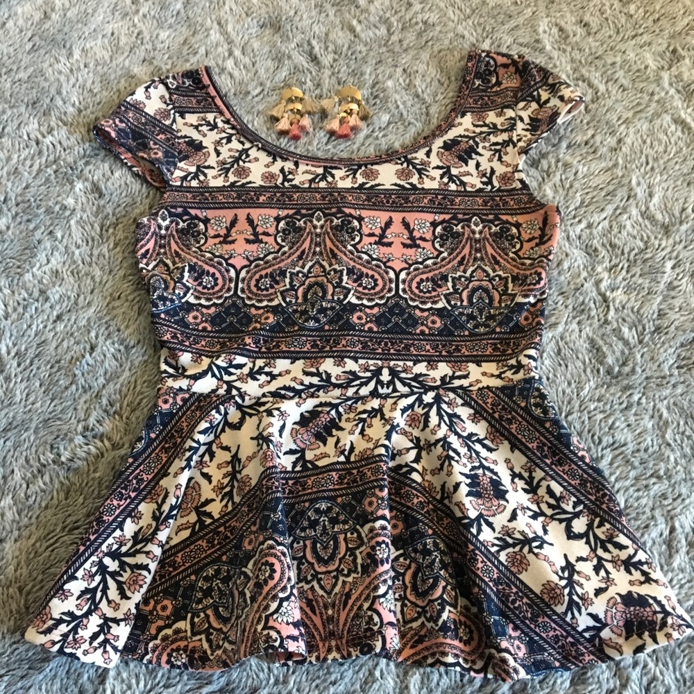 Charlotte Russe peplum top